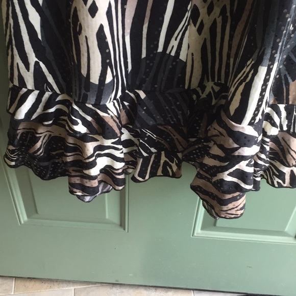 MSK Women 2X sleeveless dress w/ruffles at bottom - Picture 5 of 5